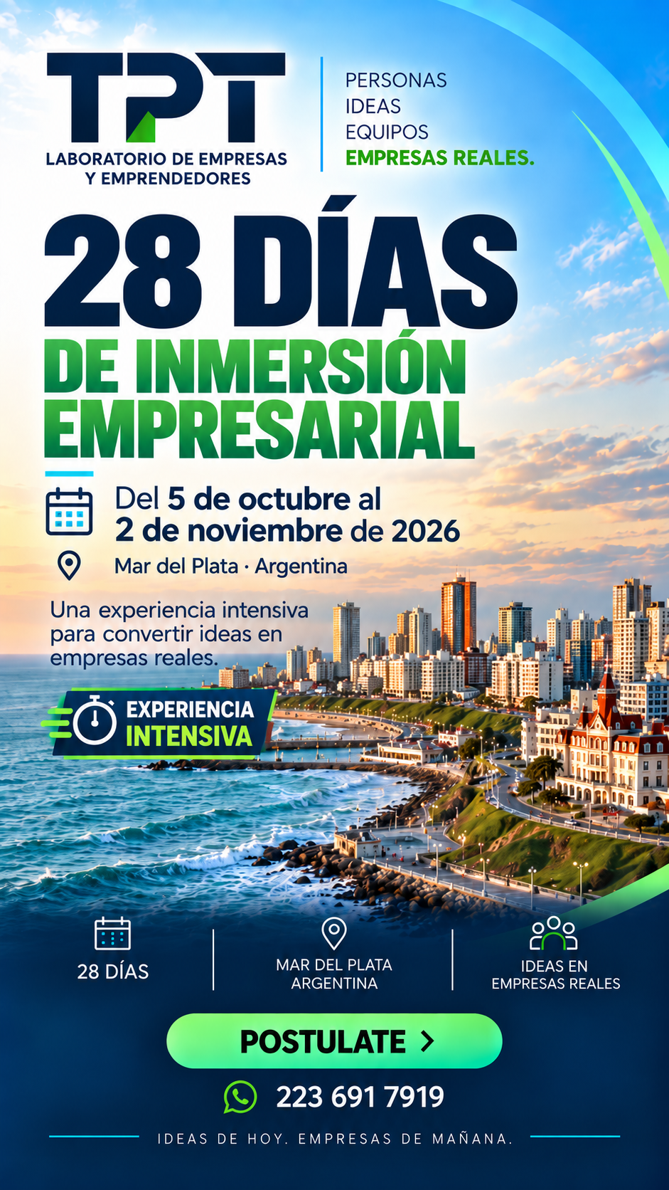 Flyer TPT próxima experiencia